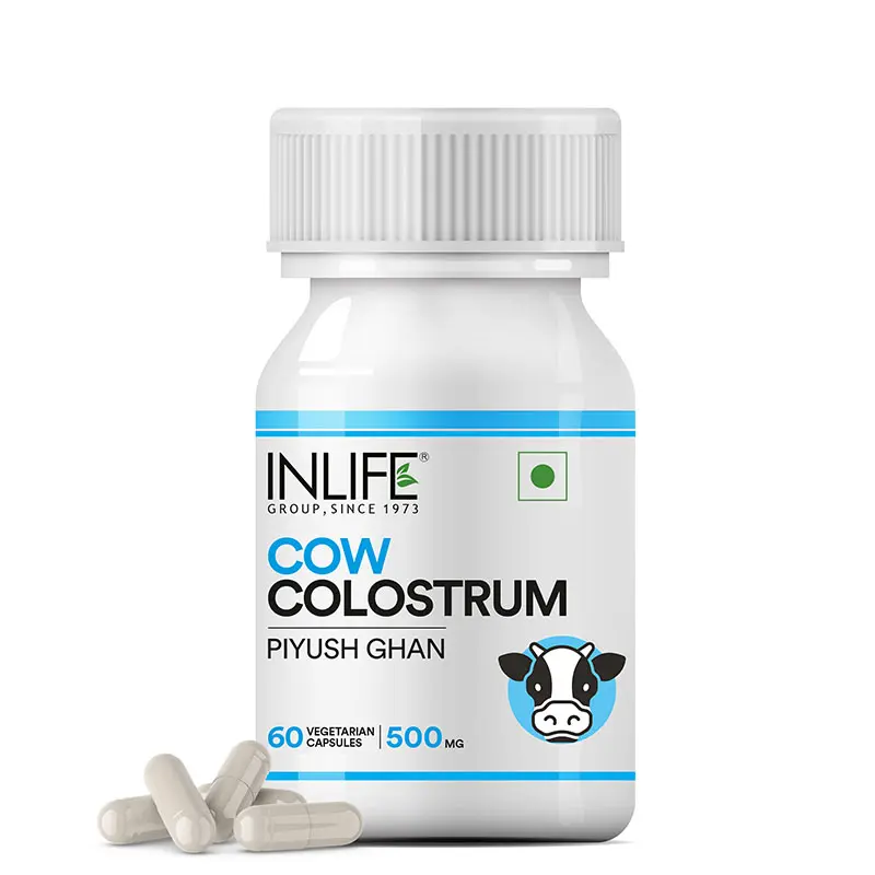Show details for Inlife Cow Colostrum Capsules - 60 Veg Caps Picture of Inlife Cow Colostrum Capsules - 60 Veg Caps