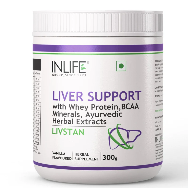 Picture of Inlife Liver Support Protein Powder Vanilla Flavour - 300 GM