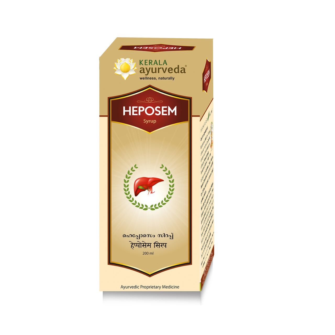 Picture of Kerala Ayurveda Heposem Syrup - 200 ML