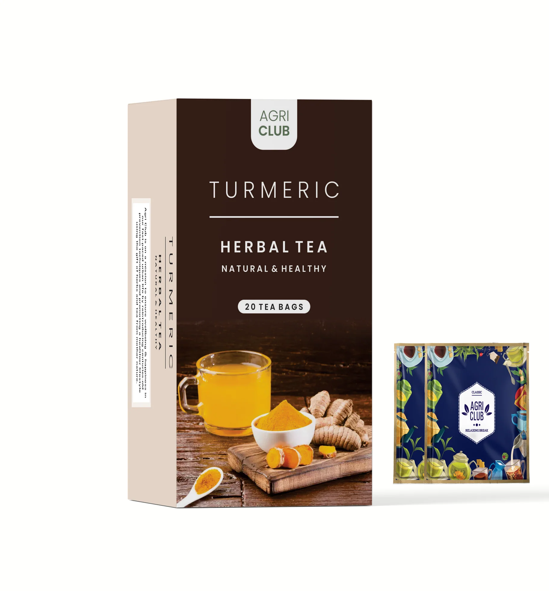 Show details for Agri Club Turmeric Herbal Tea - 20 Bags Picture of Agri Club Turmeric Herbal Tea - 20 Bags