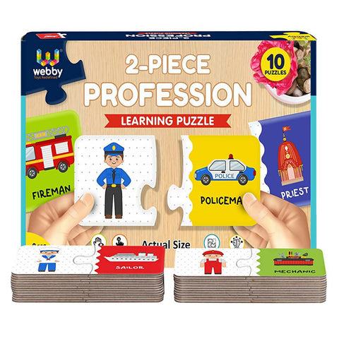 Picture of Webby Our Profession 2 Pieces Learning Pack Jigsaw Puzzle for Kids