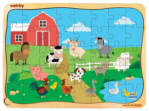 Picture of Webby Farm House Wooden Jigsaw Puzzle- 40 Pcs