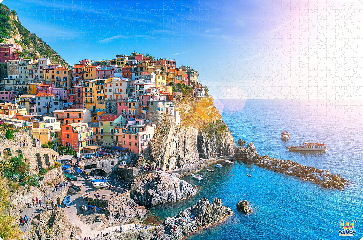 Picture of Webby Wooden Cinque Terre Jigsaw Puzzle -1000 Pieces