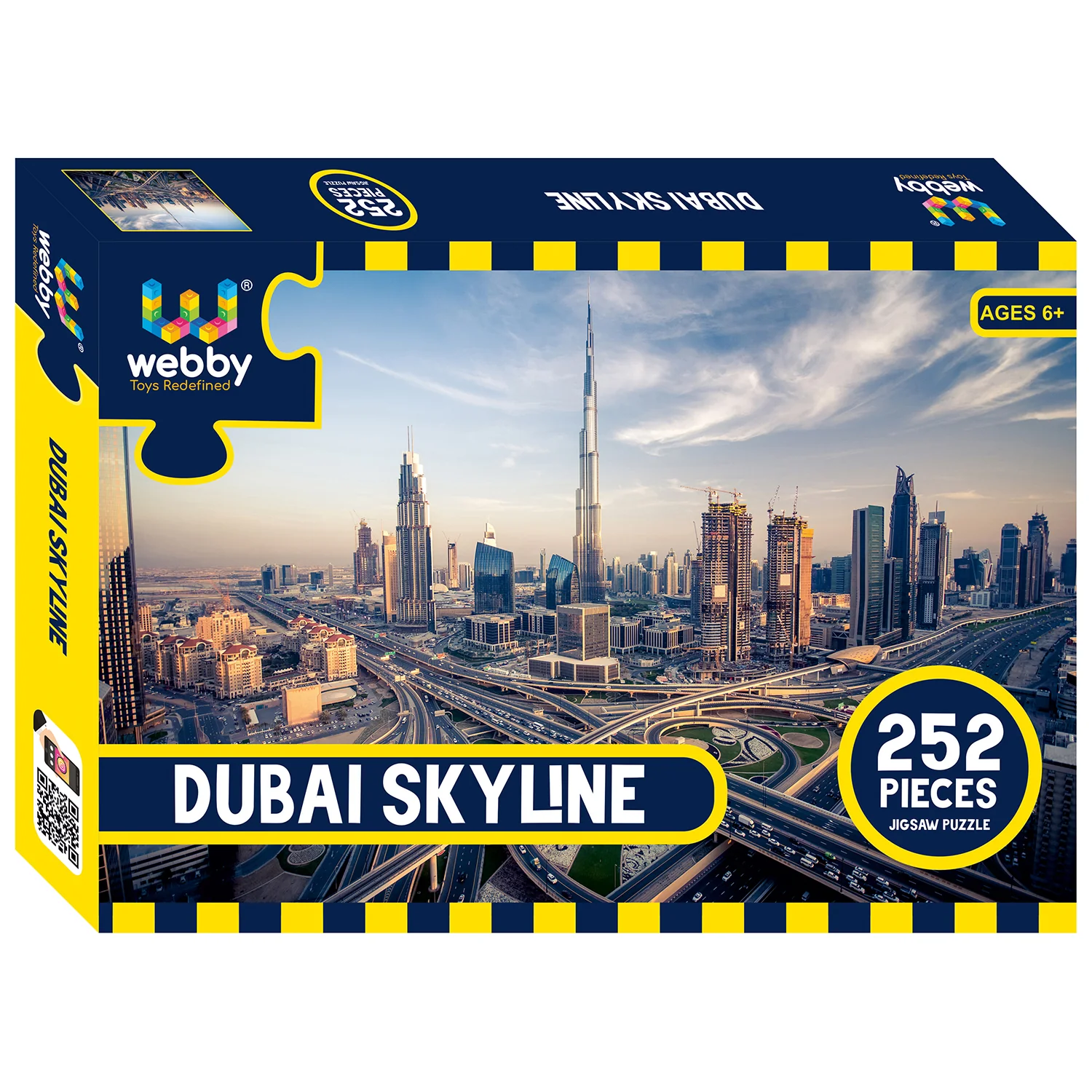 Show details for Webby Dubai Skyline Jigsaw Puzzle - 252 PCS Picture of Webby Dubai Skyline Jigsaw Puzzle - 252 PCS