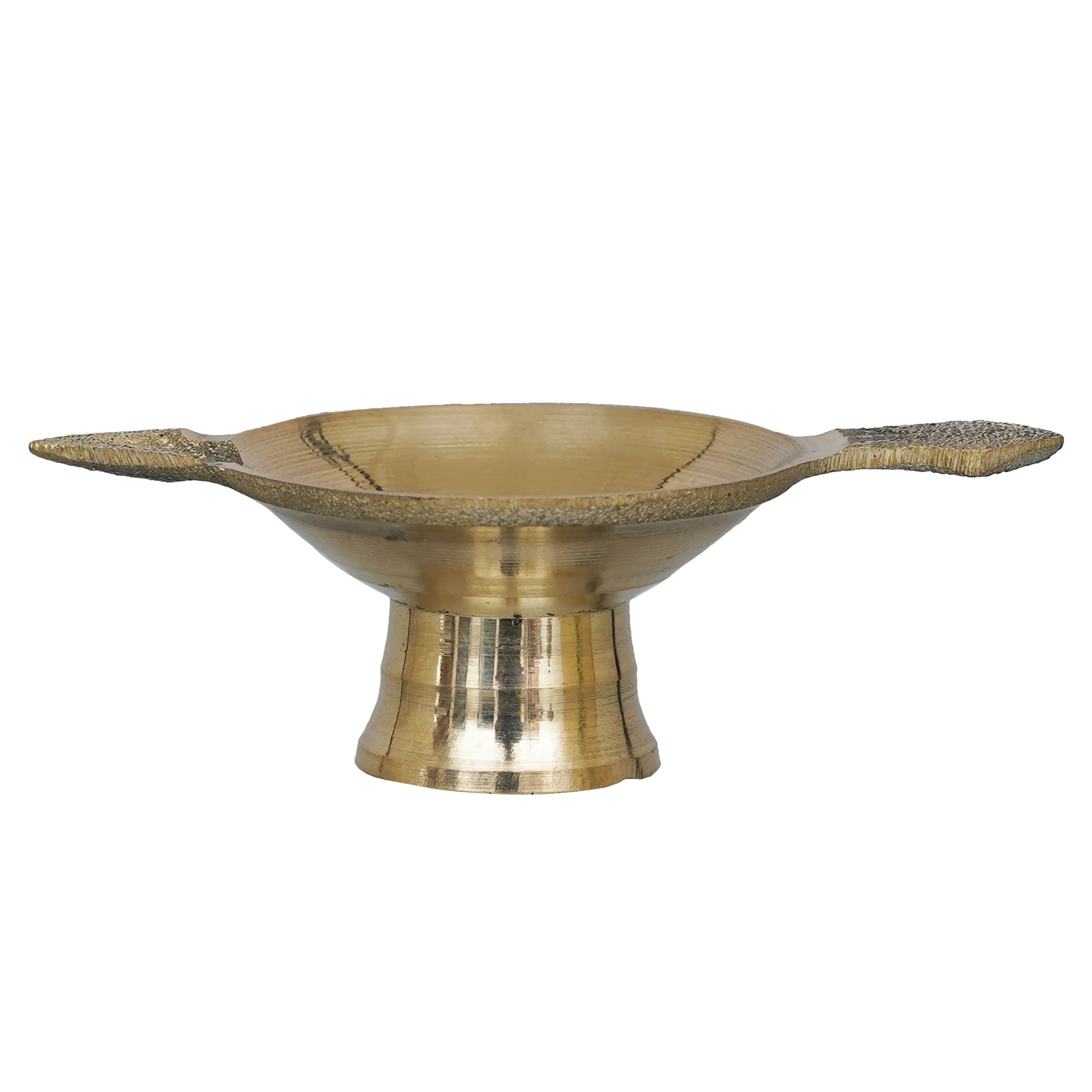 Picture of eCraftIndia Brass Diya With Stand & Holder