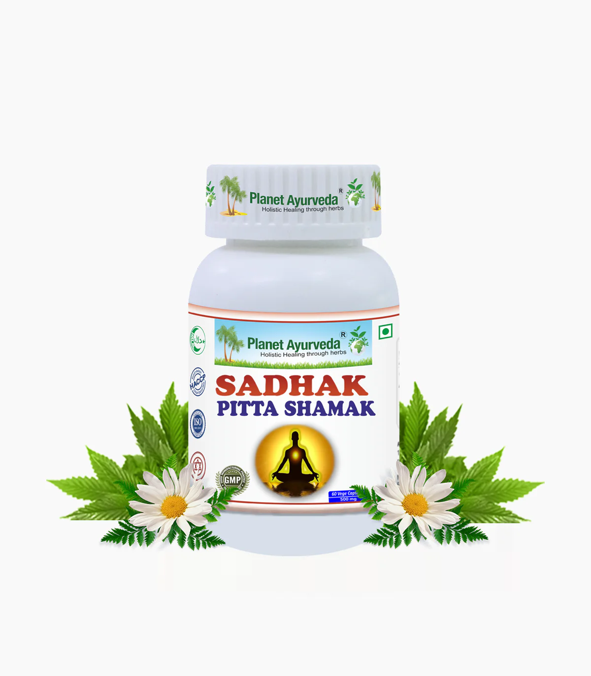 Picture of Planet Ayurveda Sadhak Pitta Shamak Capsules - 60 Veg Caps