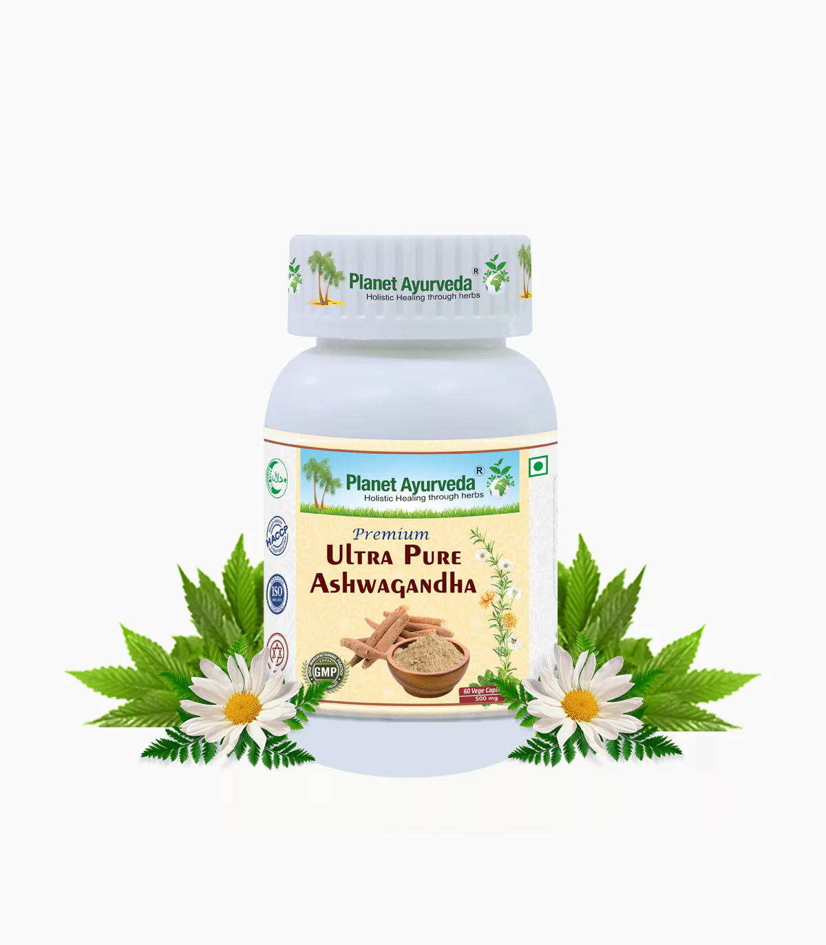 Picture of Planet Ayurveda Premium Ultra Pure Ashwagandha Capsules - 60 Veg Caps