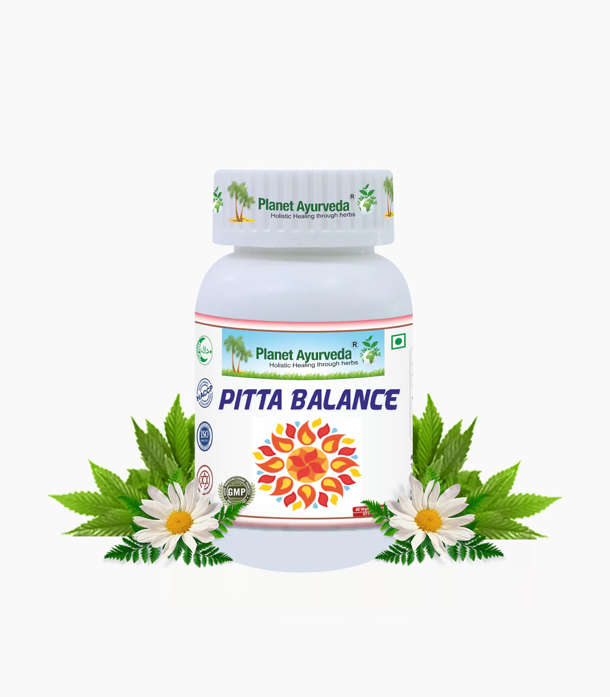 Picture of Planet Ayurveda Pitta Balance Capsules - 60 Veg Caps