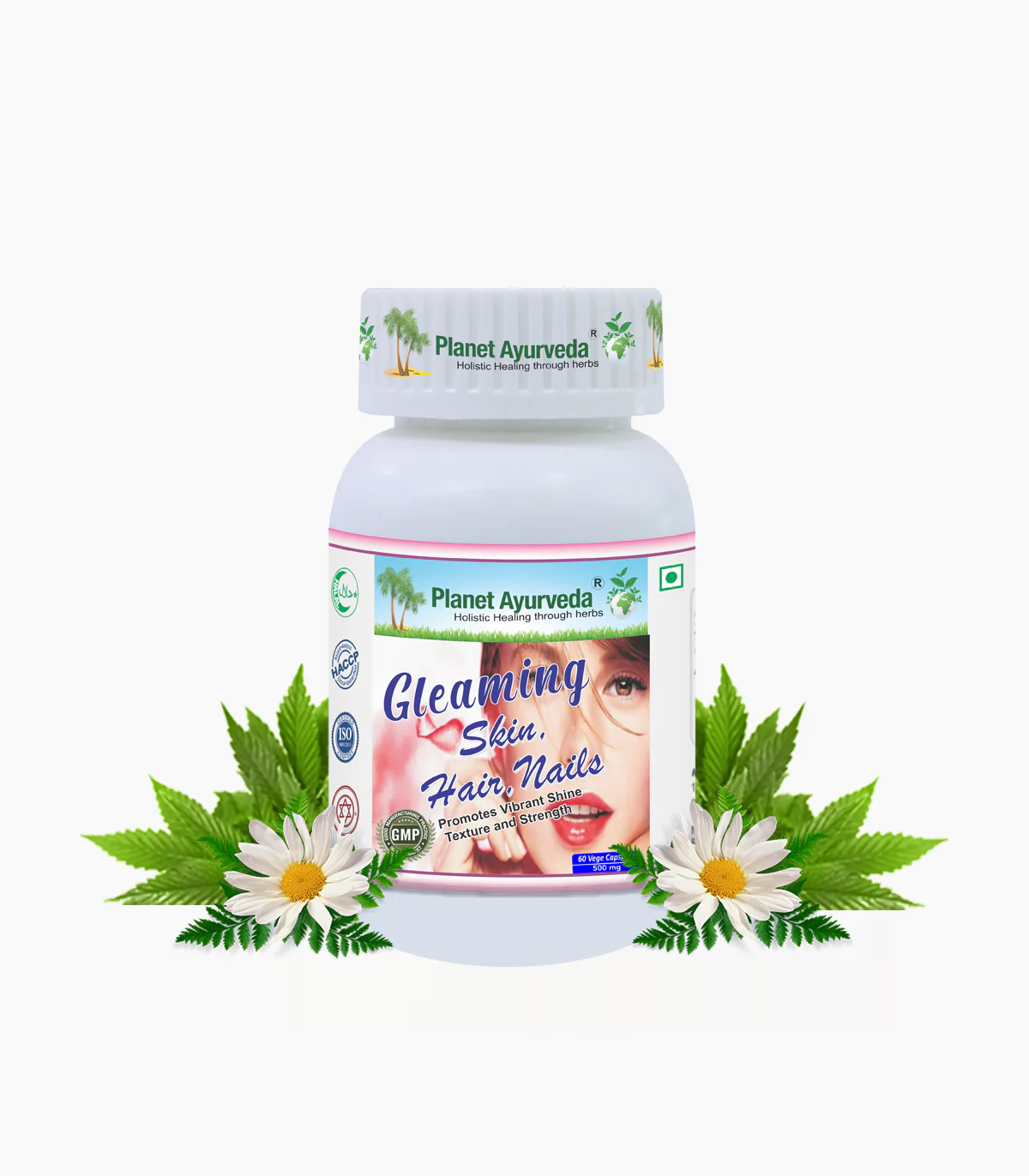 Picture of Planet Ayurveda Gleaming Skin, Hair, Nails Capsules - 60 Veg Caps