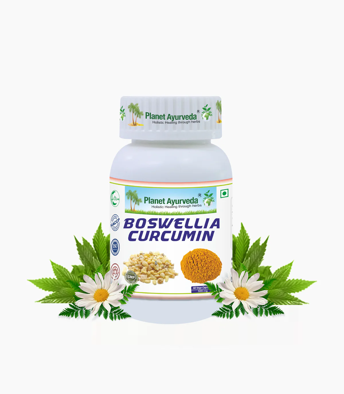 Picture of Planet Ayurveda Boswellia Curcumin Capsules - 60 Veg Caps