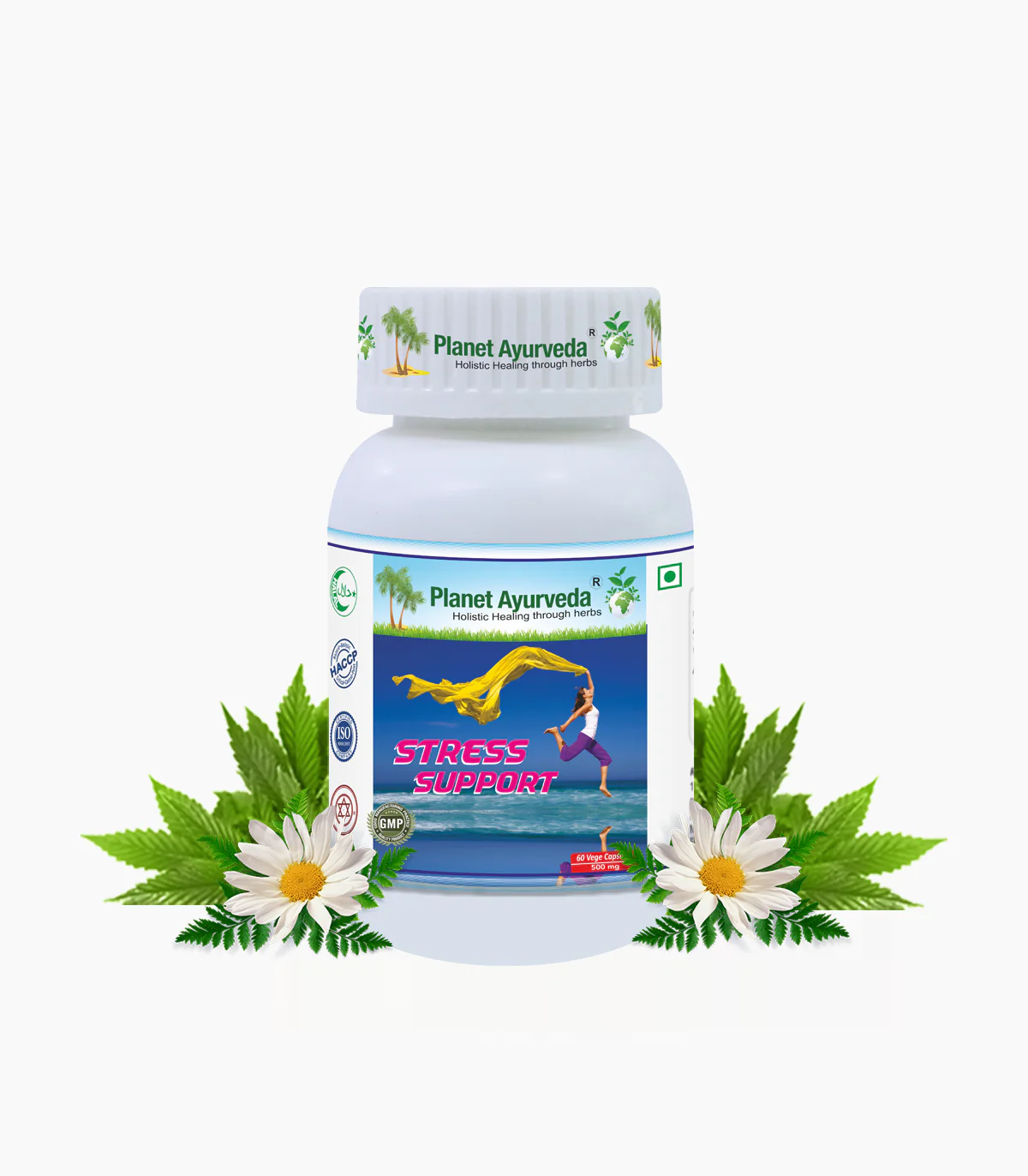 Picture of Planet Ayurveda Stress Support Capsules - 60 Veg Caps