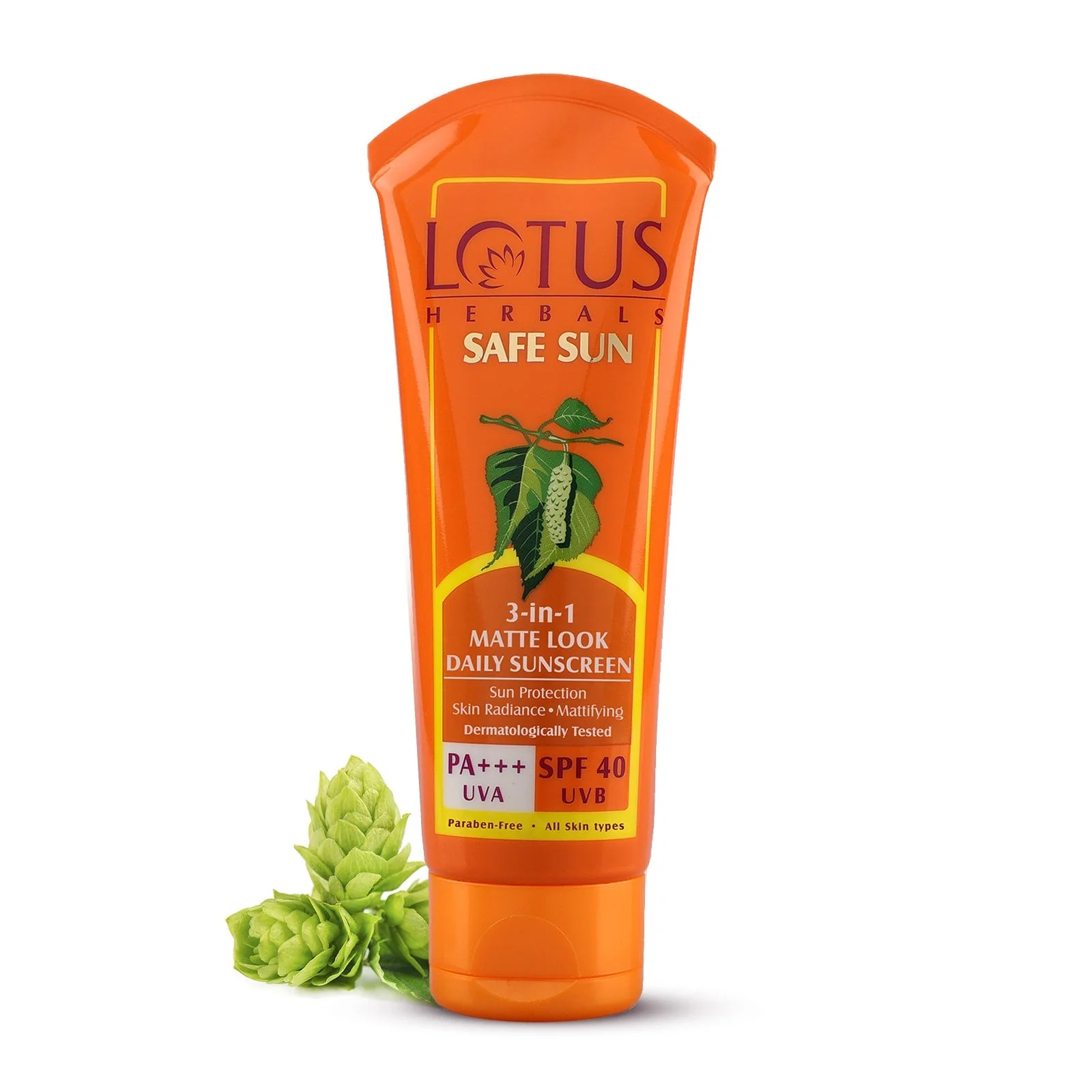 Show details for Lotus Herbals Safe Sun 3-in-1 Matte Look Daily Sunscreen - 50 gm Picture of Lotus Herbals Safe Sun 3-in-1 Matte Look Daily Sunscreen - 50 gm