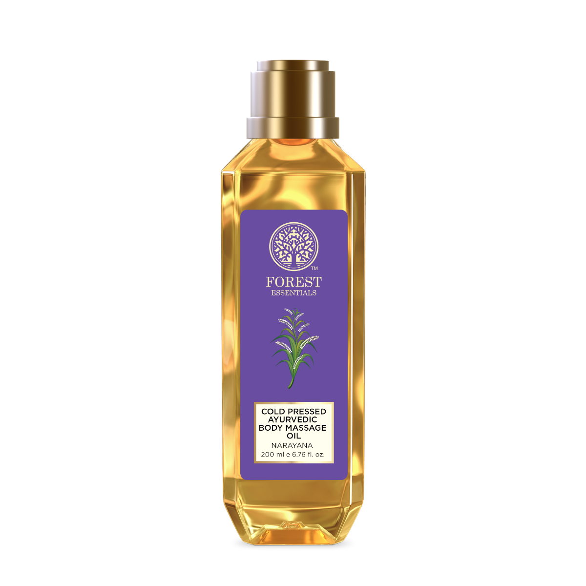 Picture of Forest Essentials Cold Pressed Ayurvedic Body Massage Oil Narayana - 200 ML
