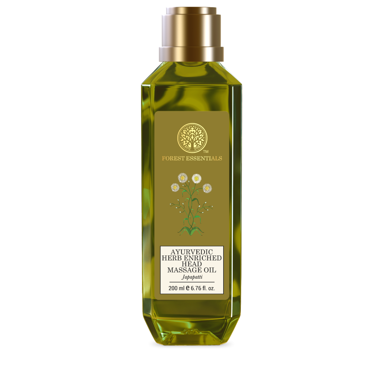 Picture of Forest Essentials Ayurvedic Herb Enriched Head Massage Oil Japapatt - 200 ML