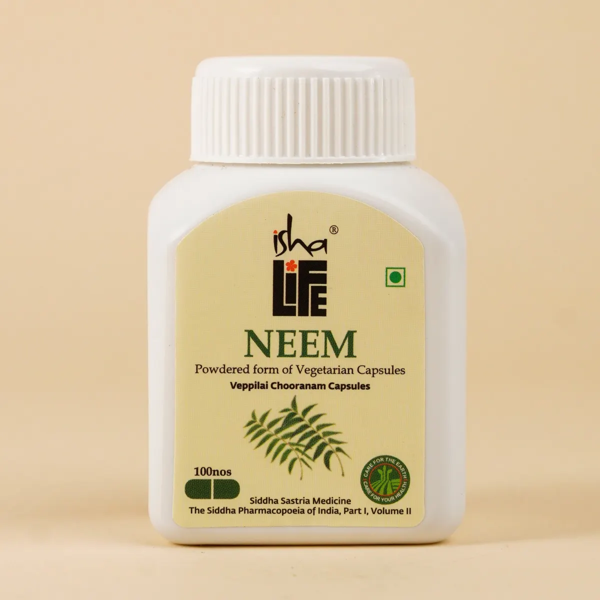 Picture of Isha Life Neem Powder in Veg Capsules, 100 pcs