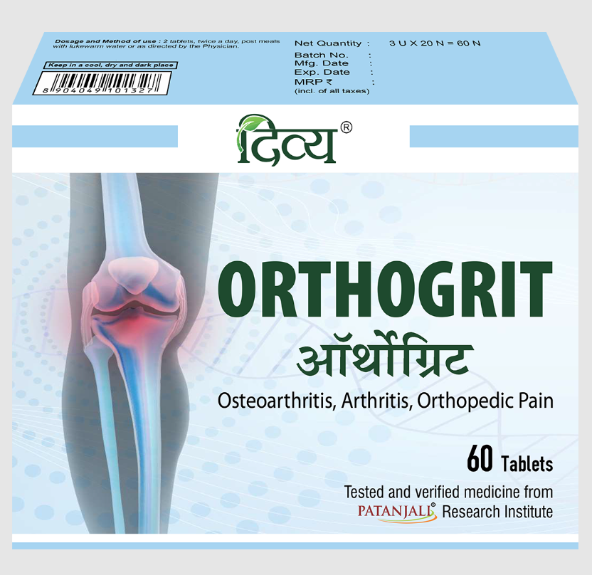 Show details for Patanjali Divya Orthogrit - 60 Tabs - Pack of 1 Picture of Patanjali Divya Orthogrit - 60 Tabs - Pack of 1