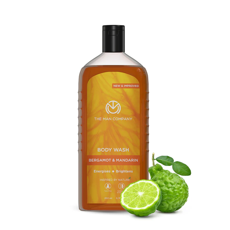 Show details for The Man Company Perfumed Body Wash- Bergamot & Mandarin Glowing & Bright Skin With Turmeric & Orange Peel Extract - 200 ML Picture of The Man Company Perfumed Body Wash- Bergamot & Mandarin Glowing & Bright Skin With Turmeric & Orange Peel Extract - 200 ML