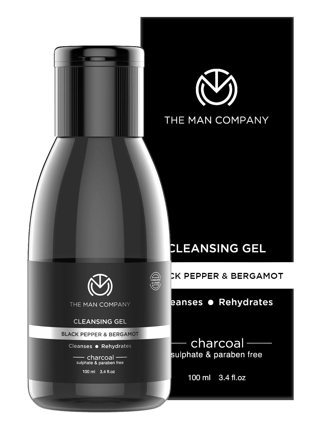 Show details for The Man Company Charcoal Cleansing Gel - 100 ML Picture of The Man Company Charcoal Cleansing Gel - 100 ML