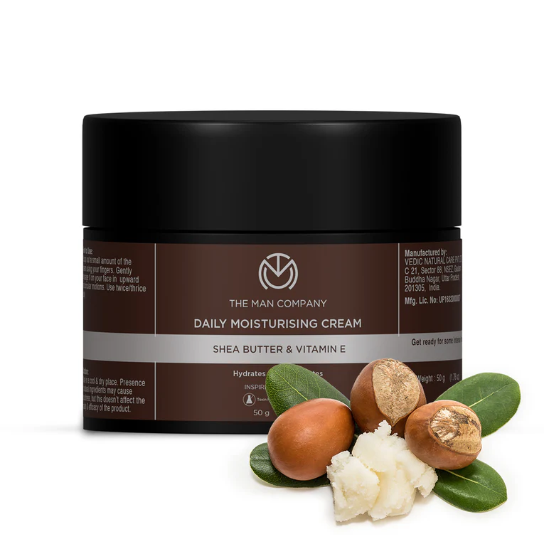 Show details for The Man Company Daily Moisturizing Face Cream with Shea Butter, Vitamin E & Coco Butter - 50 GM Picture of The Man Company Daily Moisturizing Face Cream with Shea Butter, Vitamin E & Coco Butter - 50 GM