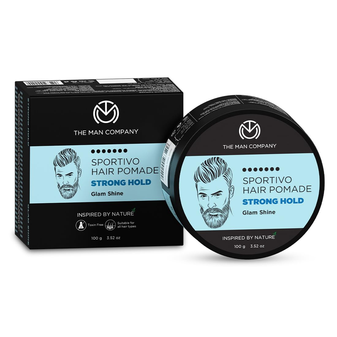 Show details for The Man Company Hair Sportivo Pomade Strong Hold - 100 GM Picture of The Man Company Hair Sportivo Pomade Strong Hold - 100 GM