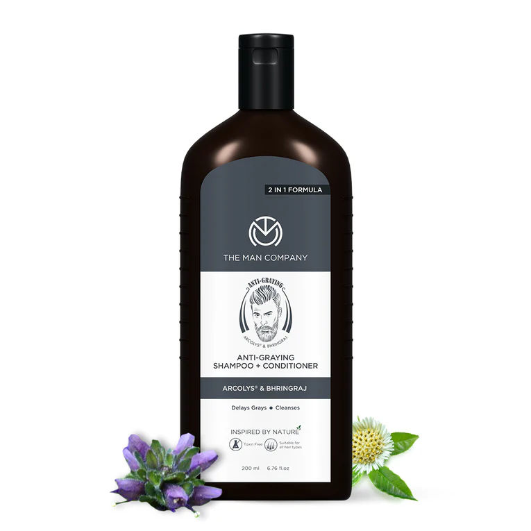 Show details for The Man Company Anti-Graying Shampoo & Conditioner for Men - 200 ML Picture of The Man Company Anti-Graying Shampoo & Conditioner for Men - 200 ML