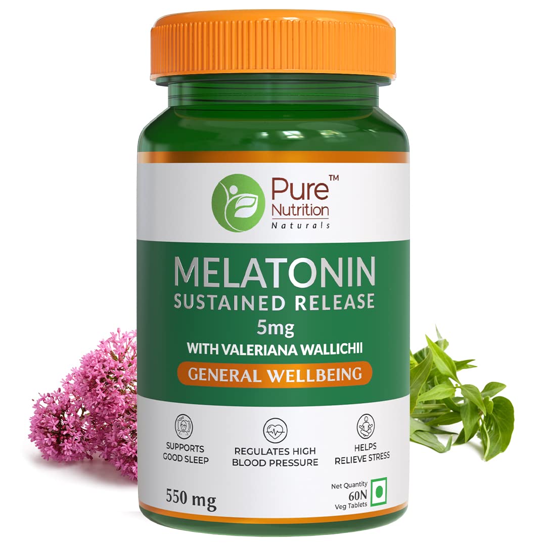 Show details for Pure Nutrition Melatonin 5mg Veg Tablets - 60 Veg Caps Picture of Pure Nutrition Melatonin 5mg Veg Tablets - 60 Veg Caps