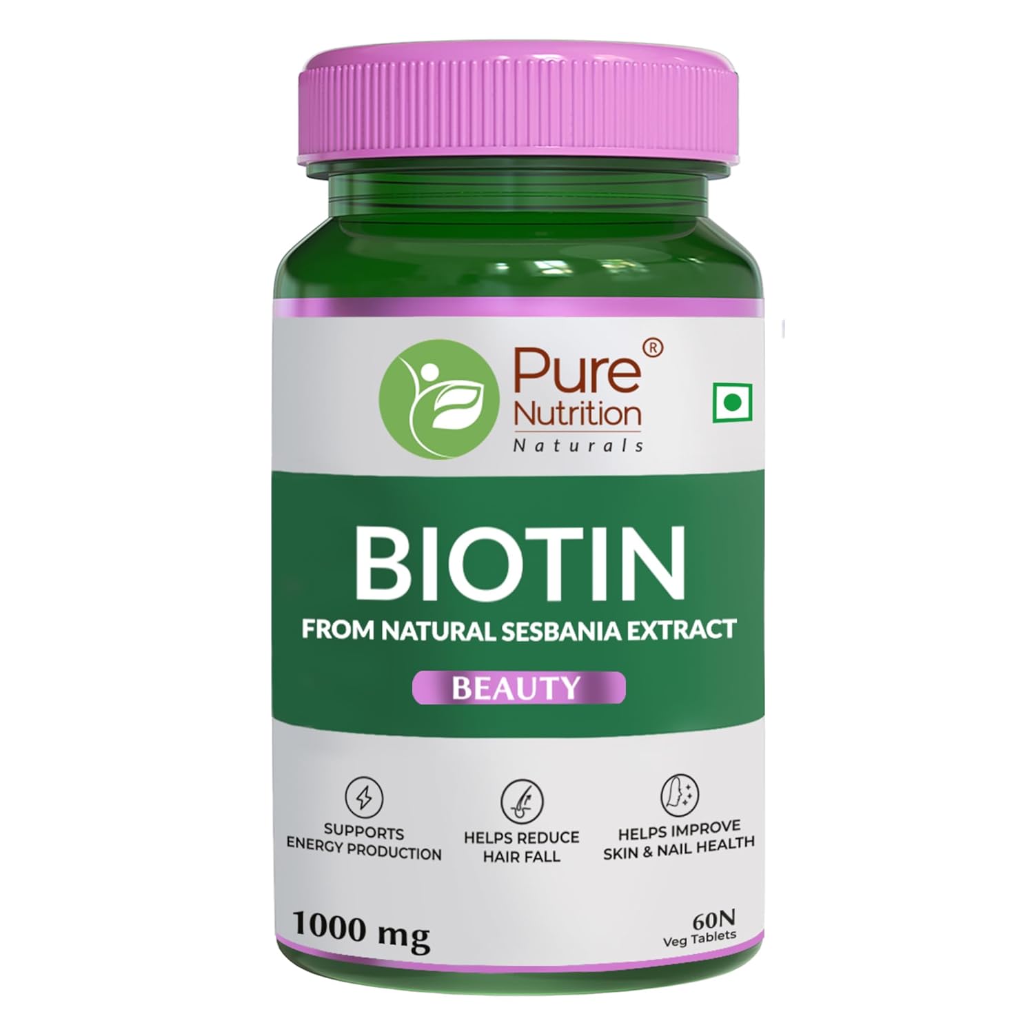 Show details for Pure Nutrition Biotin Plus Tablets - 60 Tabs Picture of Pure Nutrition Biotin Plus Tablets - 60 Tabs