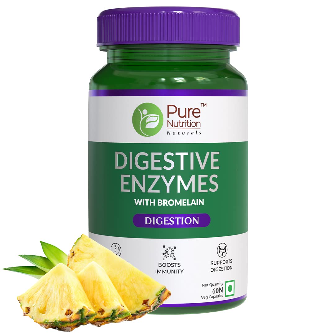 Show details for Pure Nutrition Digestive Enzymes with Bromelain Veg Capsules - 60 Veg Caps Picture of Pure Nutrition Digestive Enzymes with Bromelain Veg Capsules - 60 Veg Caps