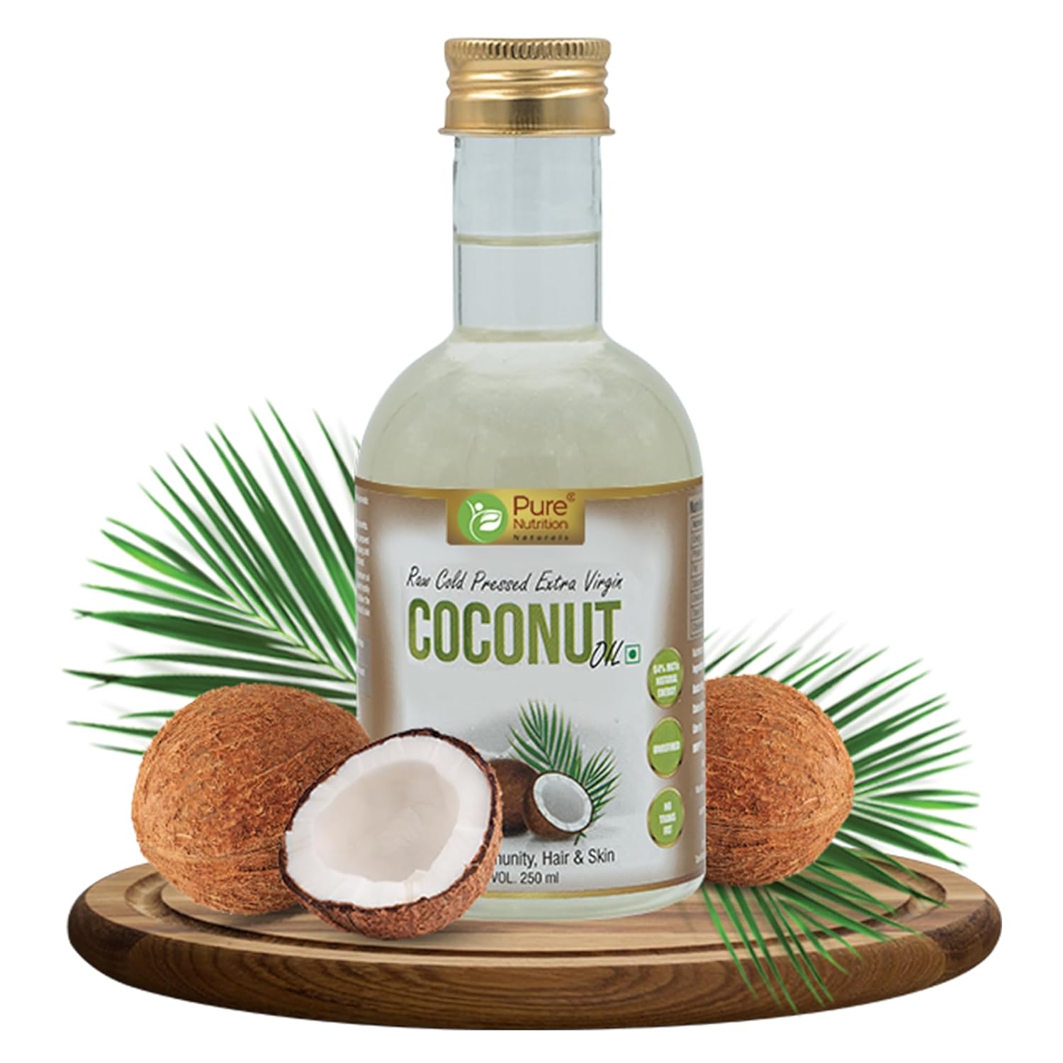 Show details for Pure Nutrition Cold Pressed Raw Virgin Coconut Oil - 250 ML Picture of Pure Nutrition Cold Pressed Raw Virgin Coconut Oil - 250 ML
