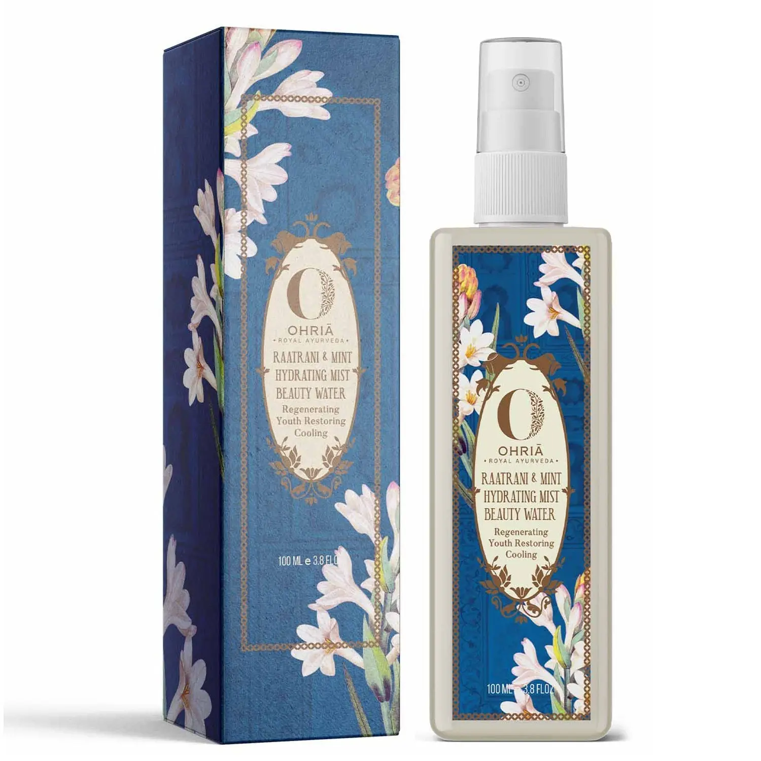 Show details for Ohria Ayurveda Raatrani & Mint Facial Mist Beauty Water - 100 ML Picture of Ohria Ayurveda Raatrani & Mint Facial Mist Beauty Water - 100 ML