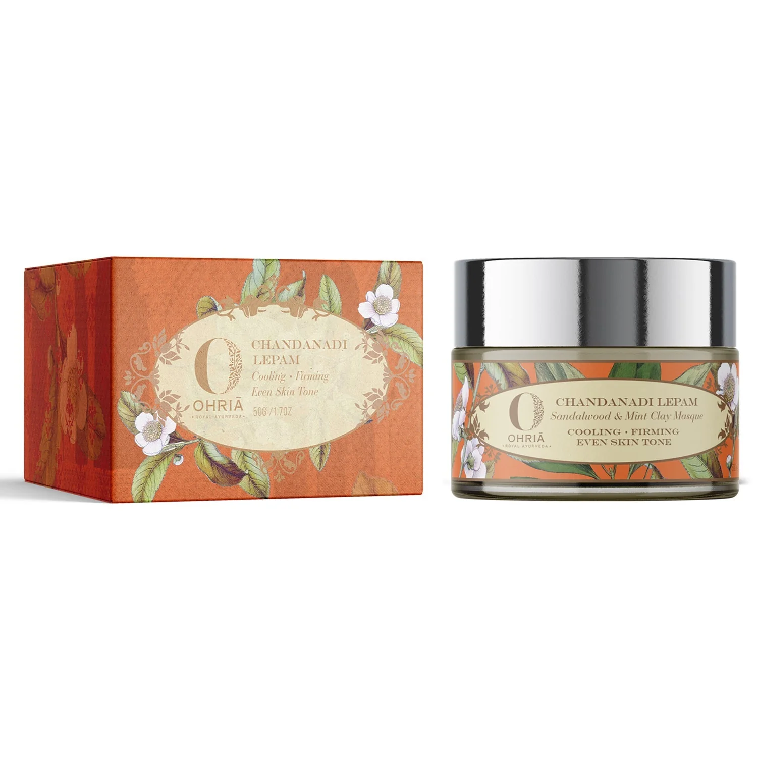 Show details for Ohria Ayurveda Sandalwood & Mint Clay Masque Chandanadi Lepan - 50 GM Picture of Ohria Ayurveda Sandalwood & Mint Clay Masque Chandanadi Lepan - 50 GM