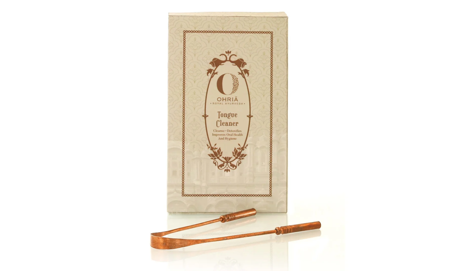 Show details for Ohria Ayurveda Ohria Pure Copper Tongue Cleaner Picture of Ohria Ayurveda Ohria Pure Copper Tongue Cleaner