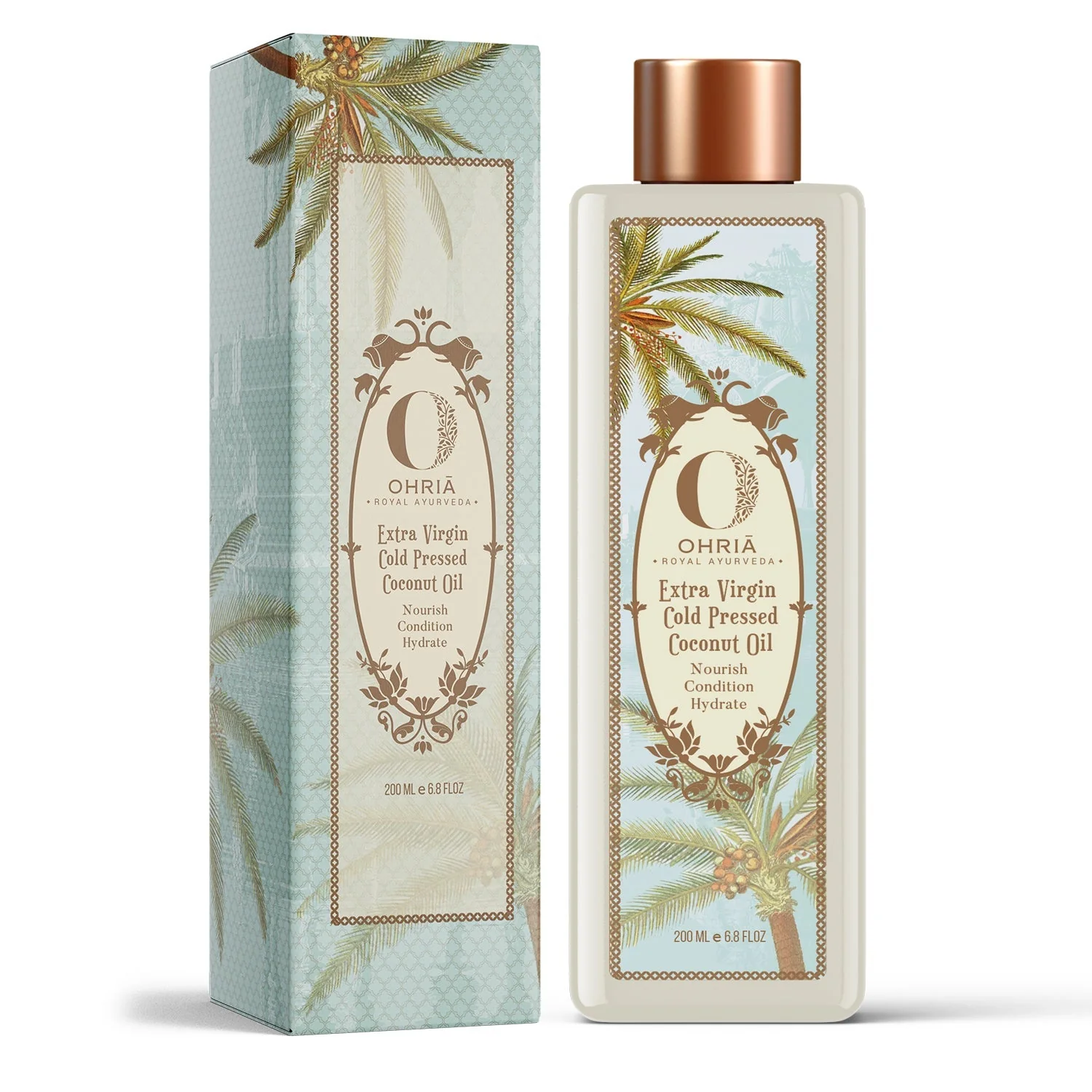 Show details for Ohria Ayurveda Extra Virgin Cold Pressed Coconut Oil - 200 ML Picture of Ohria Ayurveda Extra Virgin Cold Pressed Coconut Oil - 200 ML