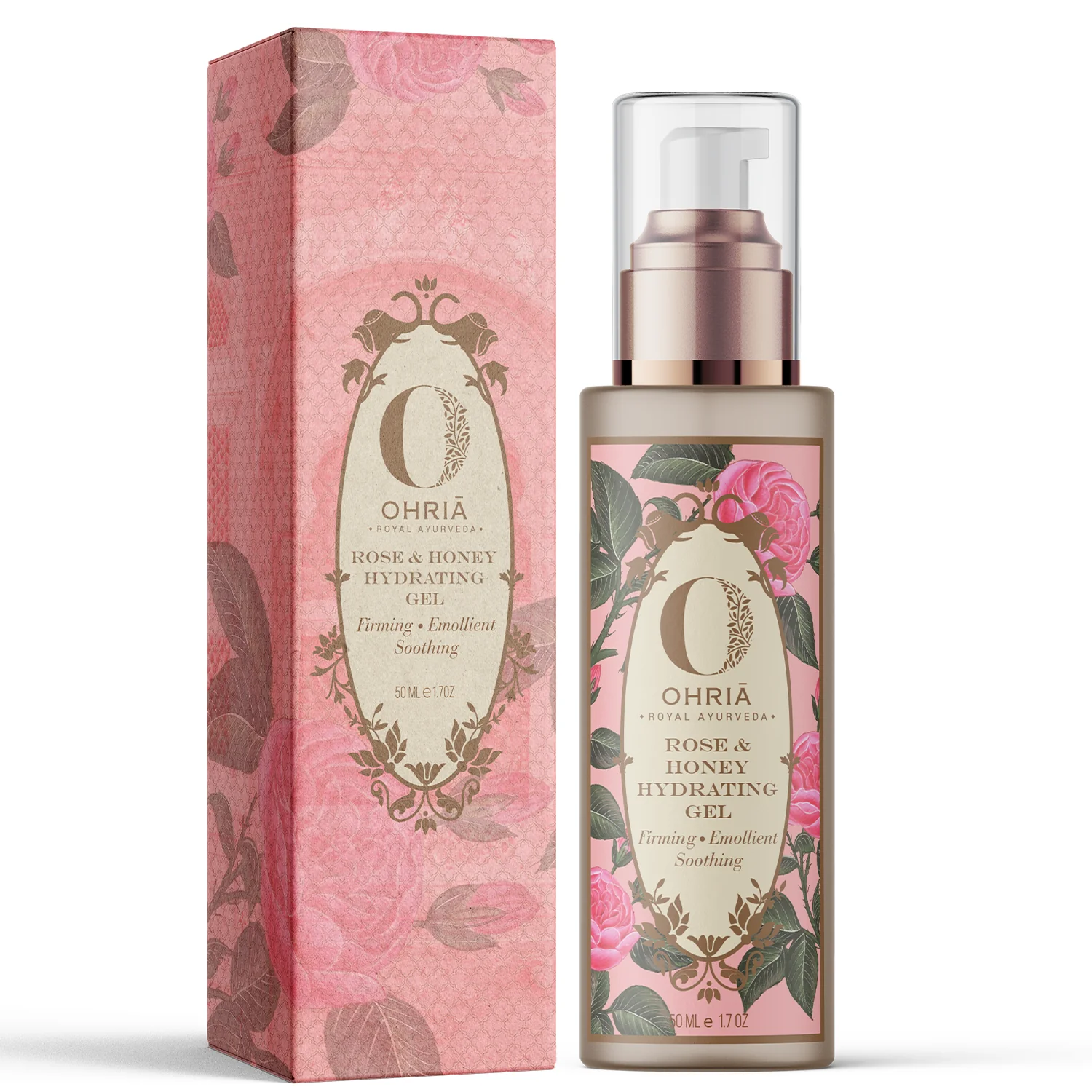 Show details for Ohria Ayurveda Rose & Honey Hydrating Gel - 50 ML Picture of Ohria Ayurveda Rose & Honey Hydrating Gel - 50 ML