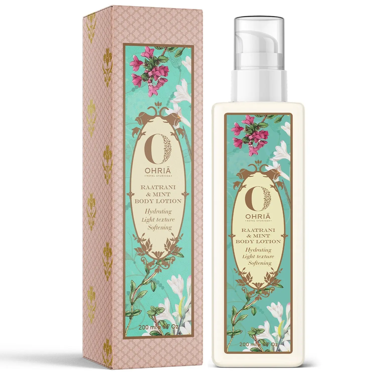 Show details for Ohria Ayurveda Raatrani & Mint Body Lotion - 200 ML Picture of Ohria Ayurveda Raatrani & Mint Body Lotion - 200 ML