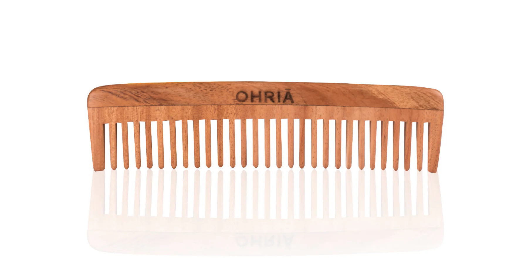 Show details for Ohria Ayurveda Natural Neem Wooden Comb without Handle Picture of Ohria Ayurveda Natural Neem Wooden Comb without Handle