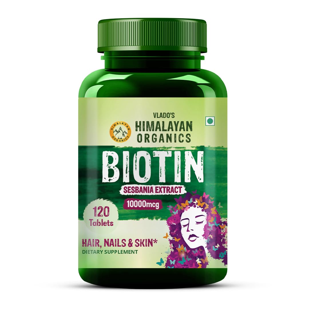 Picture of Vlado's Himalayan Organics Biotin 10000mcg Capsules - 120 Tabs