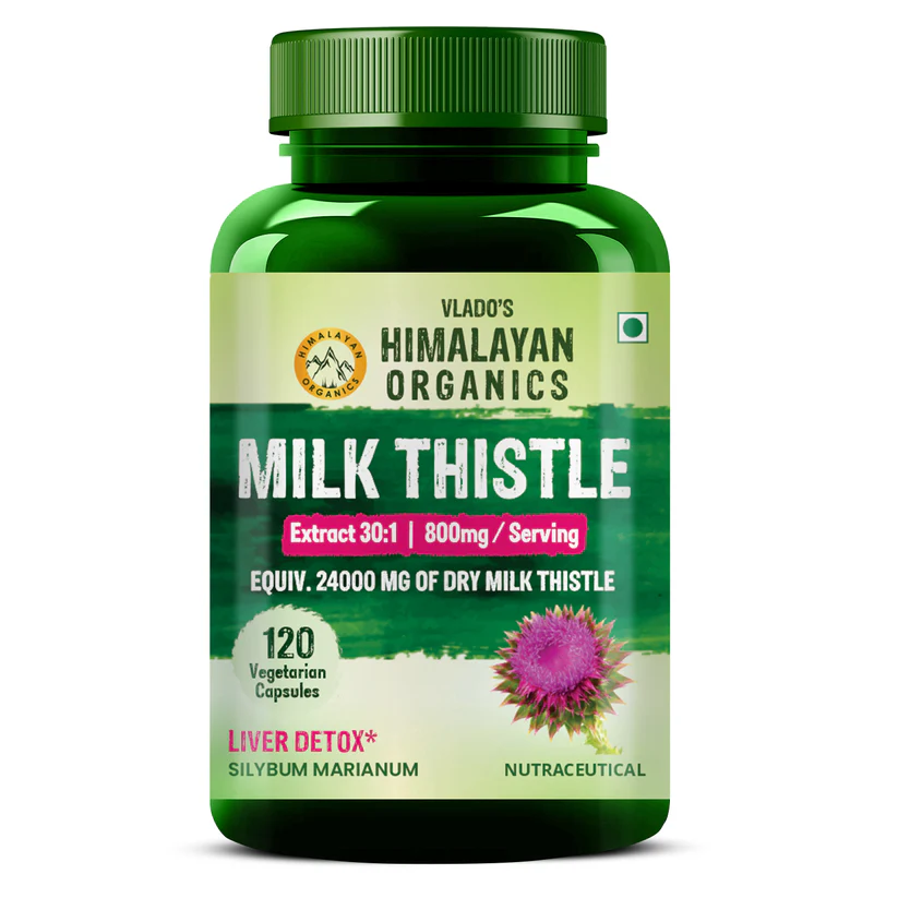 Picture of Vlado's Himalayan Organics Milk Thistle Capsules - 120 Veg Caps