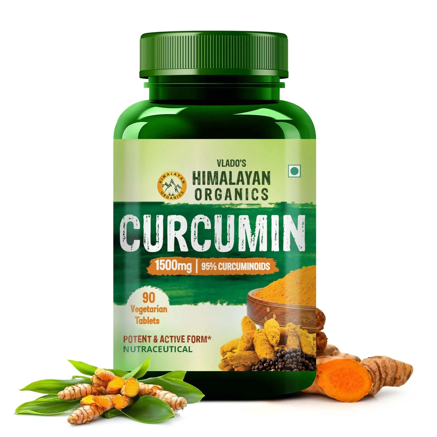 Picture of Vlado's Himalayan Organics Curcumin Tablets - 90 Veg Tabs