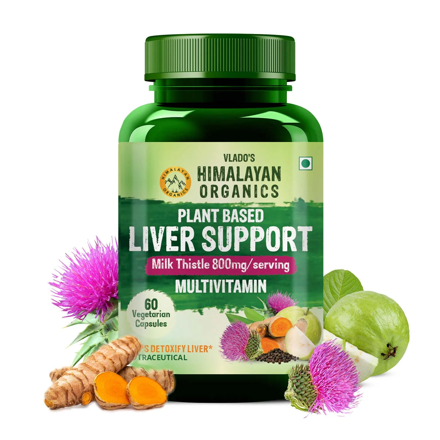 Show details for Vlado's Himalayan Organics Plant Based Liver Support + Milk Thistle Vegetarian Capsules - 60 Veg Caps Picture of Vlado's Himalayan Organics Plant Based Liver Support + Milk Thistle Vegetarian Capsules - 60 Veg Caps