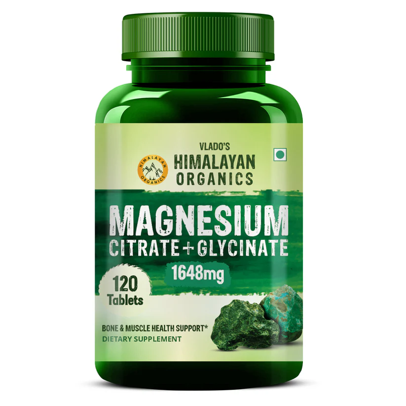 Show details for Vlado's Himalayan Organics Magnesium Citrate+Glycinate Tablets - 120 Tabs Picture of Vlado's Himalayan Organics Magnesium Citrate+Glycinate Tablets - 120 Tabs