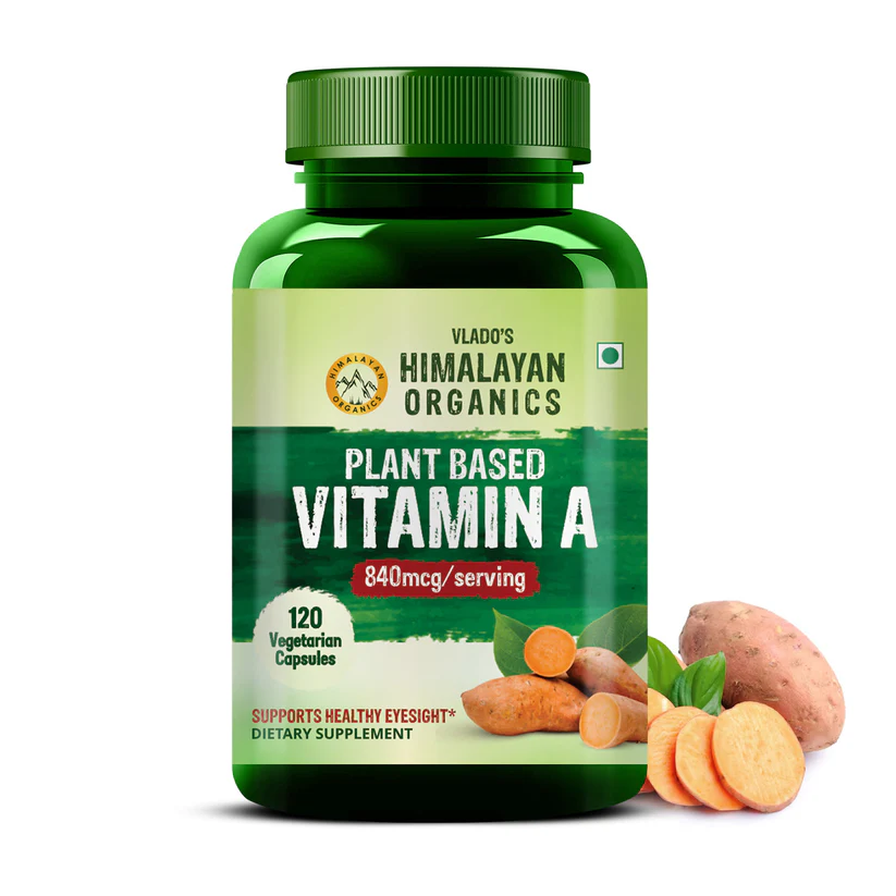 Picture of Vlado's Himalayan Organics Plant Based Vitamin A Capsules - 120 Veg Caps