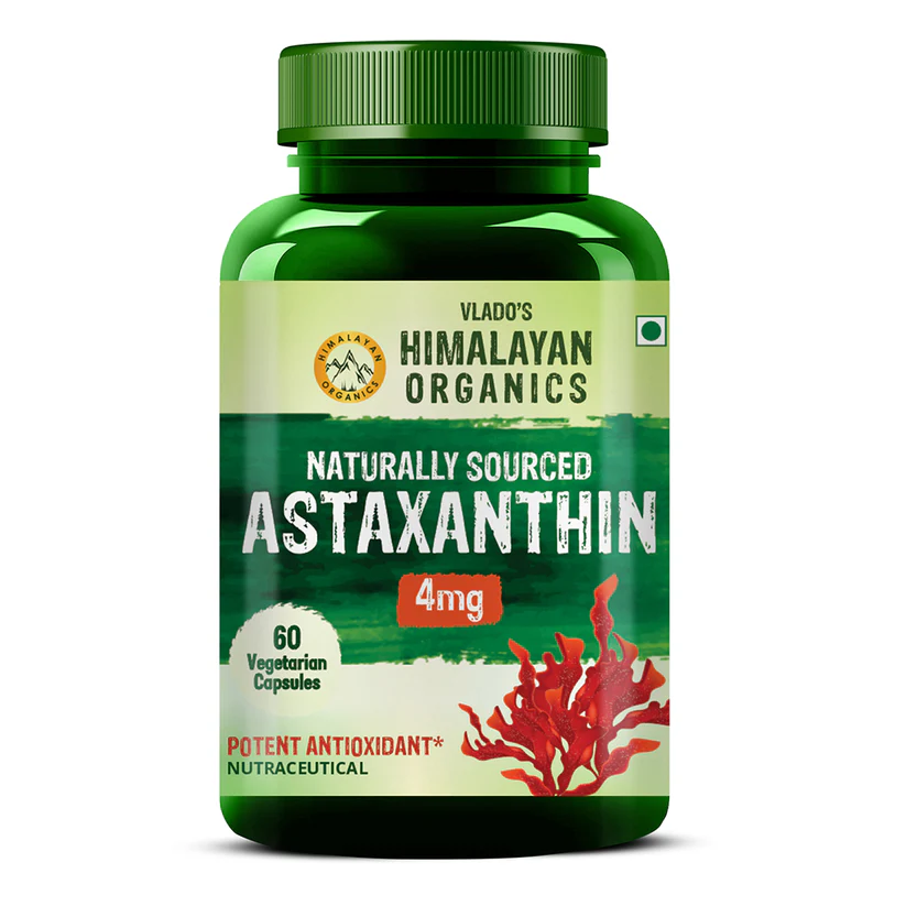 Picture of Vlado's Himalayan Organics Naturally Sourced Astaxanthin Capsules - 60 Veg Caps