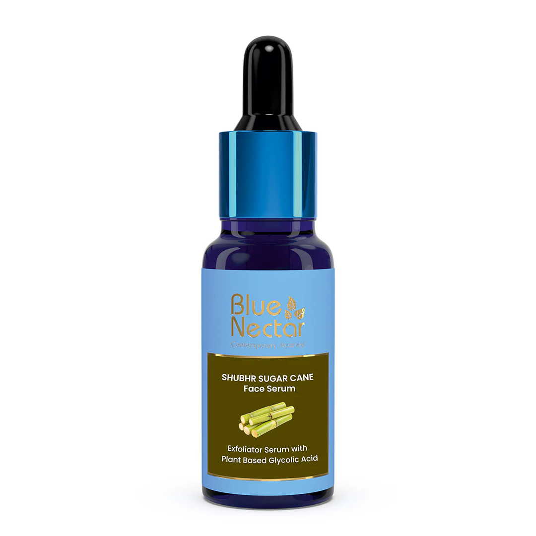 Picture of Blue Nectar AHA Exfoliator for Face with Plant Based Glycolic Acid from Sugarcane for Deep Exfoliation - 30 ML