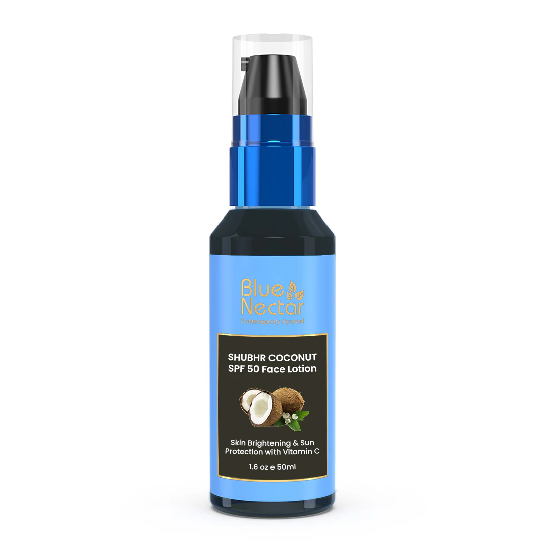 Picture of Blue Nectar Coconut Sunscreen SPF 50 Face Lotion for Sun Protection - 50 ML