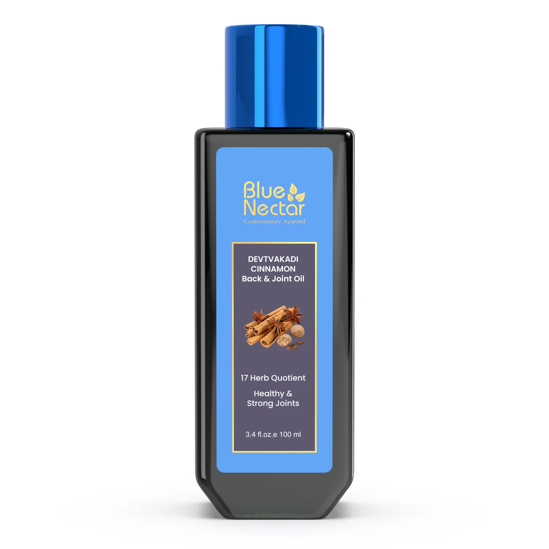 Show details for Blue Nectar Devtvakadi Cinnamon Back & Joint Oil - 100 ML Picture of Blue Nectar Devtvakadi Cinnamon Back & Joint Oil - 100 ML