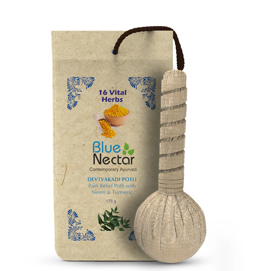 Show details for Blue Nectar devtvakadi Potli Pain Relief with Neem & Turmeric - 175 GM Picture of Blue Nectar devtvakadi Potli Pain Relief with Neem & Turmeric - 175 GM