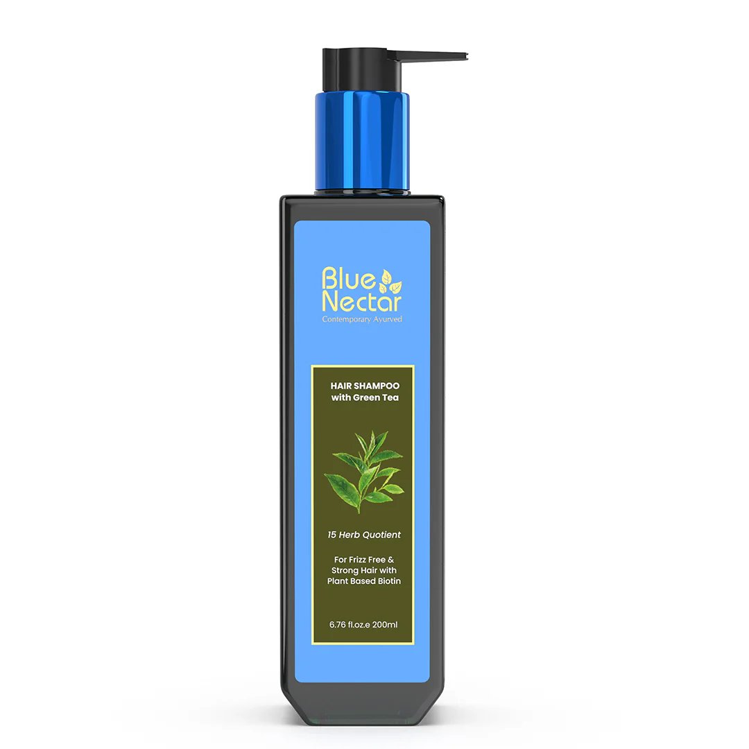 Picture of Blue Nectar Anti Frizz Hair Shampoo with Green Tea - 200 ML