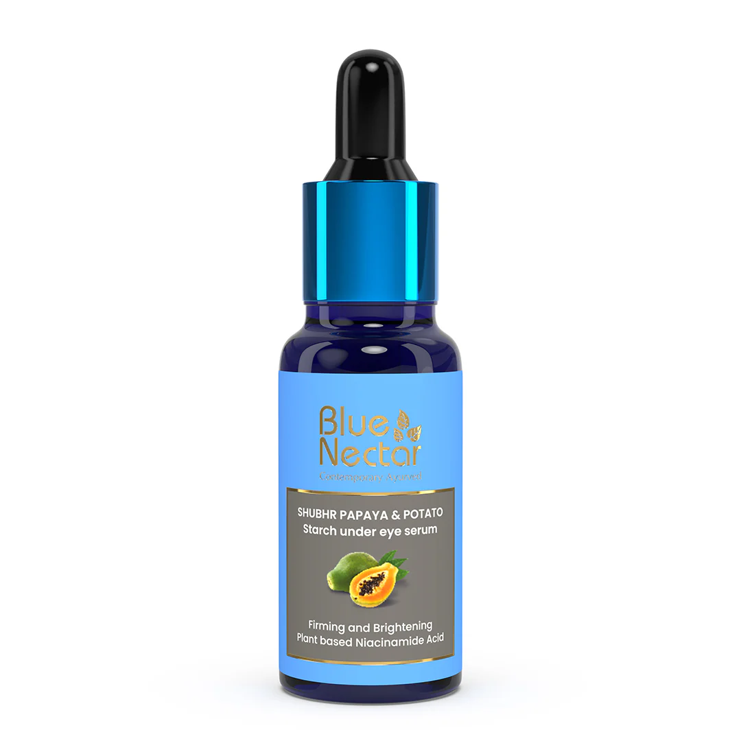 Show details for Blue Nectar Shubhr Papaya & Potato Starch Under Eye Serum - 30 ML Picture of Blue Nectar Shubhr Papaya & Potato Starch Under Eye Serum - 30 ML