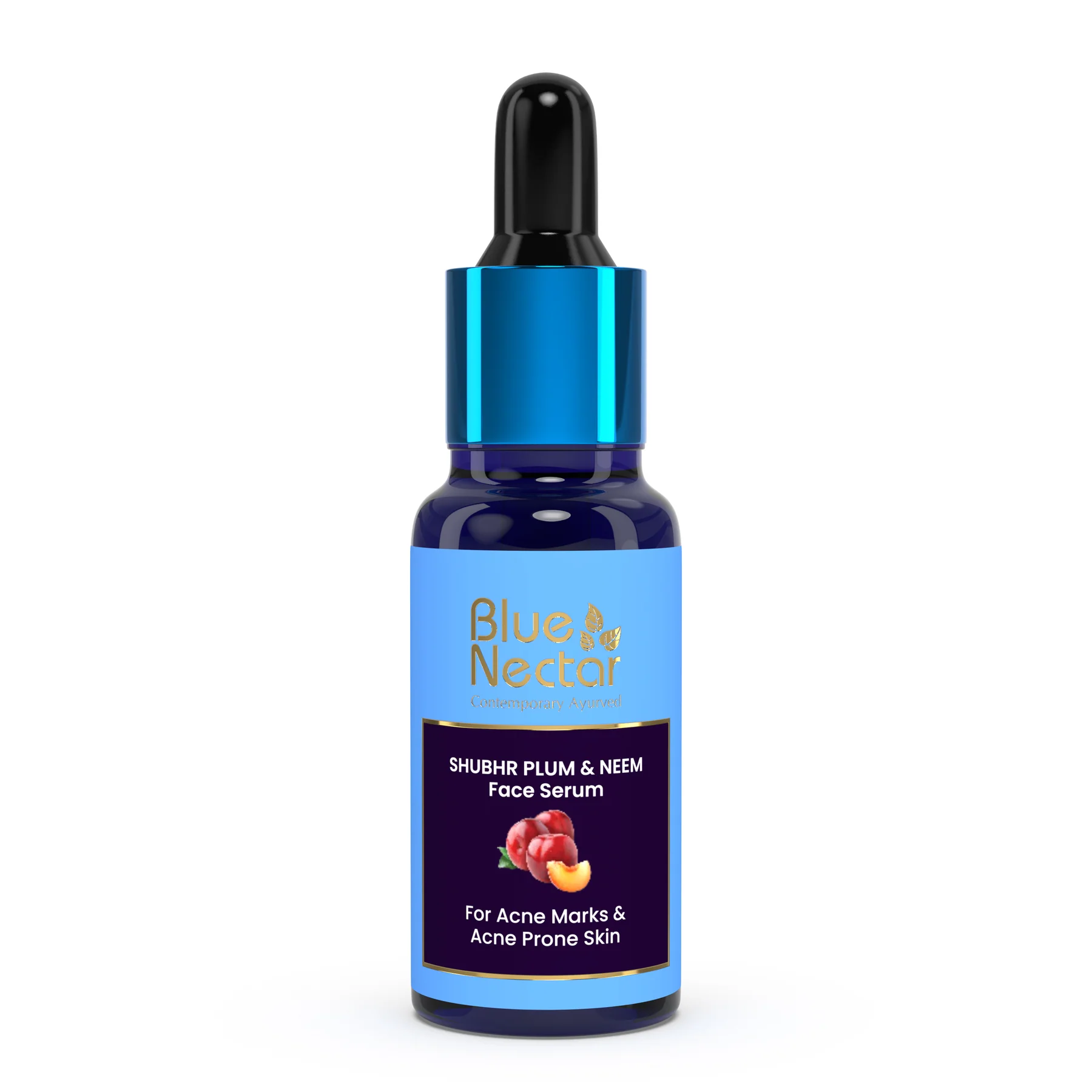 Picture of Blue Nectar Shubhr Plum & Neem Face Serum for Acne Prone Skin - 30 ML